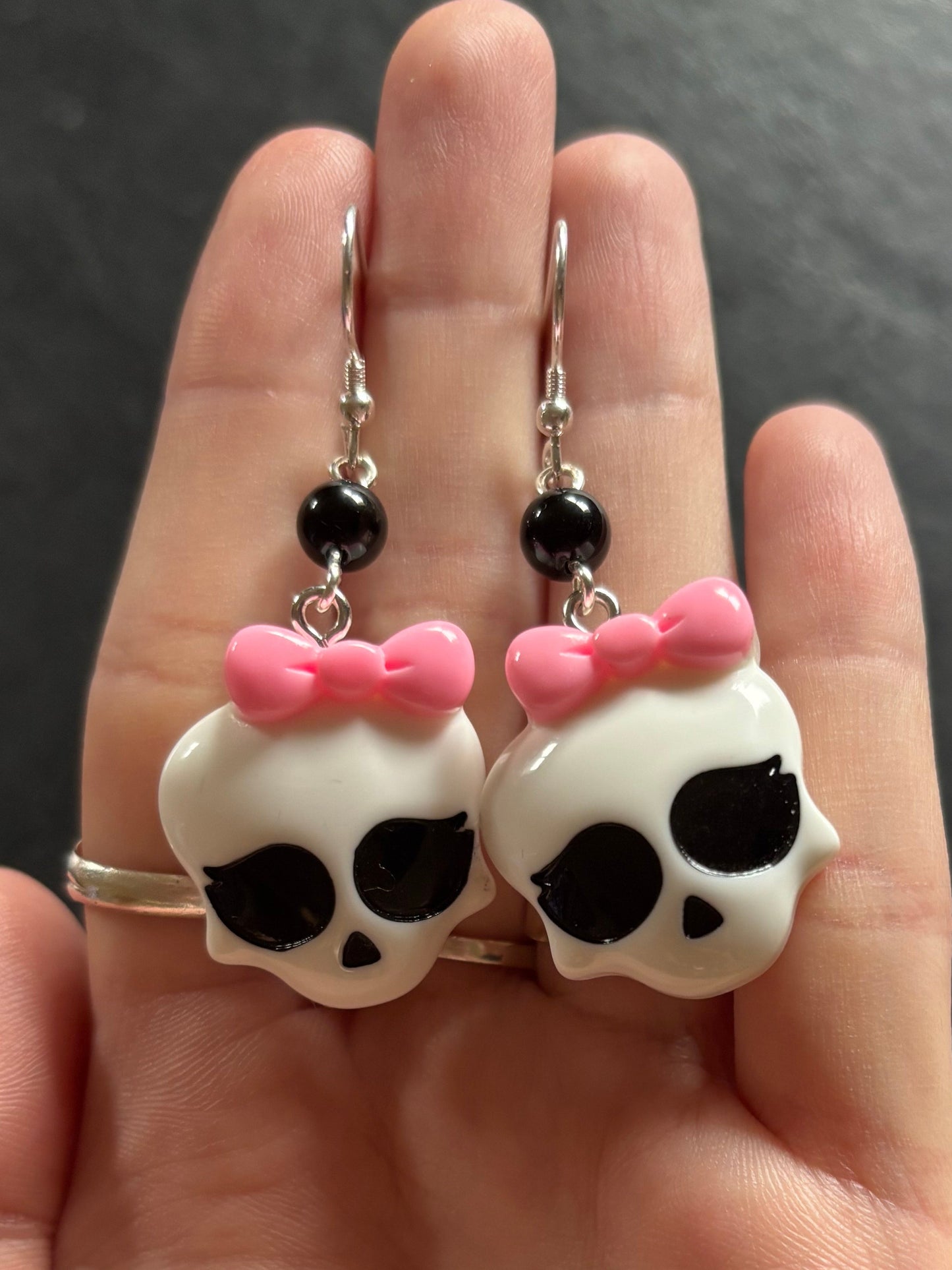 skull custom earrings